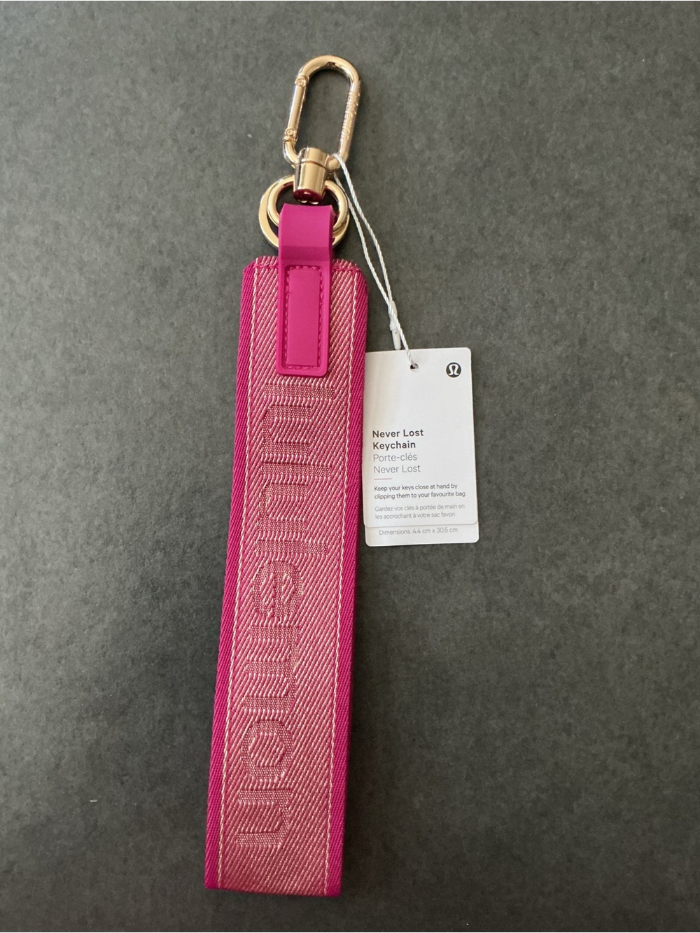 Lululemon never lost Keychain